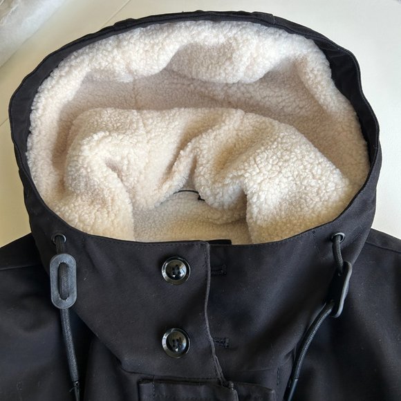 Mango Faux shearling-lined quilted parka (Small) Men's - Picture 8 of 10